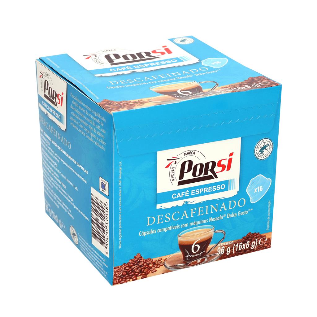 Cápsulas Café Descafeinado Cdgx16 PorSi