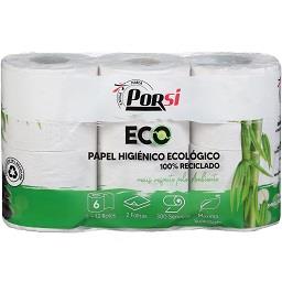 Papel higiénico ecológico 100% reciclado