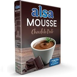 Mousse chocolate preto
