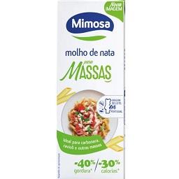 Molho de nata mimosa para massas