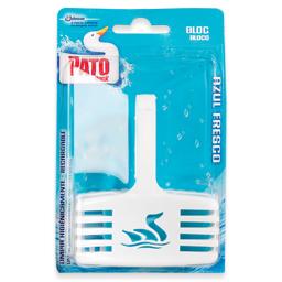 Bloco sanitário com suporte azul