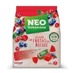 Gomas gelatina de frutos do bosque