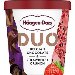 Gelado pint duo belgian chocolate & strawberry