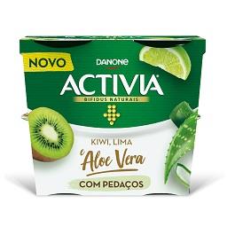 Activia pedaços kiwi/lima/aloe vera