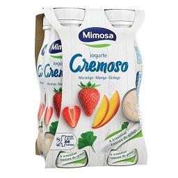 Iogurte líquido morango, manga e ginkgo