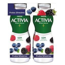 Iogurte activia líquido frutos silvestres