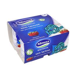 Iogurte magro sem lactose, morango