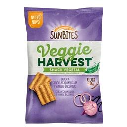 Snack vegetal sabor a cebola caramelizada e vinagre ...