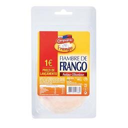 Fiambre de frango em fatias sem glúten