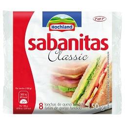 Queijo sabanitas, clássico, em fatias