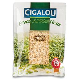 Cebola picada em pacote